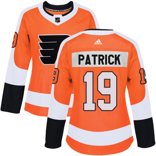 Adidas Philadelphia Flyers #19 Nolan Patrick Orange Home Authentic Women Stitched NHL Jersey->women nhl jersey->Women Jersey